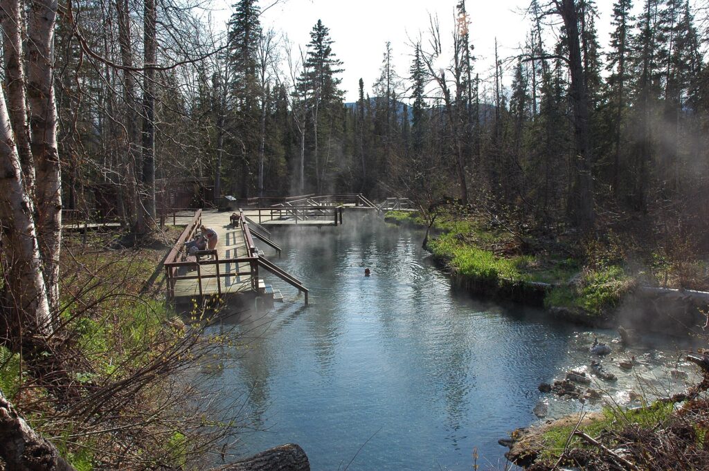 Alpha pool at Liard River Hot Springs, BC
